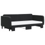 Sofá cama nido con colchón terciopelo negro 100x200 cm de vidaXL, Camas y somieres - Ref: Foro24-3197098, Precio: 446,56 €, D...