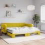 Sofá cama nido con colchón terciopelo amarillo 100x200 cm de vidaXL, Camas y somieres - Ref: Foro24-3197099, Precio: 510,84 €...