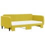 Sofá cama nido con colchón terciopelo amarillo 100x200 cm de vidaXL, Camas y somieres - Ref: Foro24-3197099, Precio: 510,84 €...