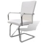 Cantilever dining chairs 2 units white synthetic leather by vidaXL, dining chairs - Ref: Foro24-240994, Price: 173,04 €, Disc...