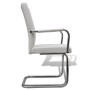 Cantilever dining chairs 2 units white synthetic leather by vidaXL, dining chairs - Ref: Foro24-240994, Price: 173,04 €, Disc...