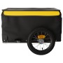 Schwarz-gelber Fahrradanhänger aus Eisen, 30 kg von vidaXL, Fahrradanhänger - Ref: Foro24-94078, Preis: 62,99 €, Rabatt: %