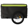 Bicycle trailer, black and green iron, 45 kg by vidaXL, Bicycle trailers - Ref: Foro24-94095, Price: 90,99 €, Discount: %