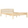 Estructura de cama de madera de pino maciza 140x200 cm de vidaXL, Camas y somieres - Ref: Foro24-322064, Precio: 146,07 €, De...