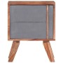 Gray Sheesham solid wood bedside table 40x30x50 cm by vidaXL, Nightstands - Ref: Foro24-286370, Price: 61,99 €, Discount: %