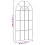 Black iron arch wall mirror 50x100 cm by vidaXL, Mirrors - Ref: Foro24-358626, Price: 76,99 €, Discount: %