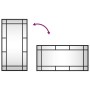 Rectangular black iron wall mirror 30x60 cm by vidaXL, Mirrors - Ref: Foro24-358628, Price: 42,45 €, Discount: %