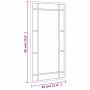 Rectangular black iron wall mirror 30x60 cm by vidaXL, Mirrors - Ref: Foro24-358628, Price: 42,45 €, Discount: %