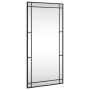 Rectangular black iron wall mirror 50x100 cm by vidaXL, Mirrors - Ref: Foro24-358630, Price: 71,74 €, Discount: %