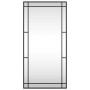 Espejo de pared rectangular de hierro negro 50x100 cm de vidaXL, Espejos - Ref: Foro24-358630, Precio: 71,74 €, Descuento: %