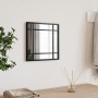 Square black iron wall mirror 30x30 cm by vidaXL, Mirrors - Ref: Foro24-358632, Price: 30,75 €, Discount: %