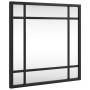 Espejo de pared cuadrado de hierro negro 30x30 cm de vidaXL, Espejos - Ref: Foro24-358632, Precio: 30,75 €, Descuento: %