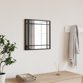 Square black iron wall mirror 40x40 cm by vidaXL, Mirrors - Ref: Foro24-358633, Price: 42,99 €, Discount: %