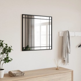 Square black iron wall mirror 50x50 cm by vidaXL, Mirrors - Ref: Foro24-358634, Price: 44,99 €, Discount: %