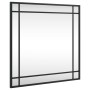 Square black iron wall mirror 50x50 cm by vidaXL, Mirrors - Ref: Foro24-358634, Price: 44,82 €, Discount: %