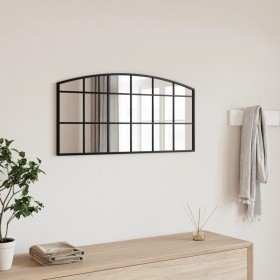 Espejo de pared arco de hierro negro 80x40 cm de vidaXL, Espejos - Ref: Foro24-358637, Precio: 62,01 €, Descuento: %