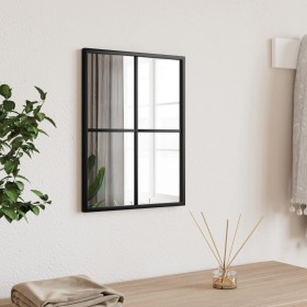 Rectangular black iron wall mirror 30x40 cm by vidaXL, Mirrors - Ref: Foro24-358640, Price: 33,99 €, Discount: %