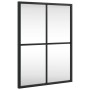 Espejo de pared rectangular de hierro negro 30x40 cm de vidaXL, Espejos - Ref: Foro24-358640, Precio: 33,99 €, Descuento: %