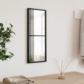 Espejo de pared rectangular de hierro negro 20x50 cm de vidaXL, Espejos - Ref: Foro24-358645, Precio: 32,99 €, Descuento: %