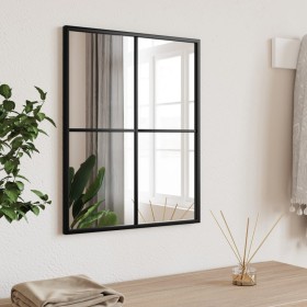 Rectangular black iron wall mirror 40x50 cm by vidaXL, Mirrors - Ref: Foro24-358646, Price: 44,53 €, Discount: %