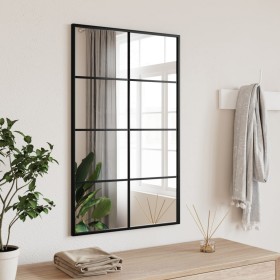 Espejo de pared rectangular de hierro negro 50x80 cm de vidaXL, Espejos - Ref: Foro24-358648, Precio: 74,81 €, Descuento: %