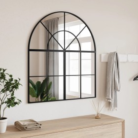 Black iron arch wall mirror 80x40 cm by vidaXL, Mirrors - Ref: Foro24-358651, Price: 58,85 €, Discount: %