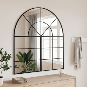 Espejo de pared arco de hierro negro 100x50 cm de vidaXL, Espejos - Ref: Foro24-358652, Precio: 73,59 €, Descuento: %