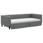 Sofá cama nido con cajones tela gris oscuro 90x200 cm de vidaXL, Camas y somieres - Ref: Foro24-3196633, Precio: 505,99 €, De...