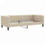 Sofá cama nido con cajones tela color crema 90x200 cm de vidaXL, Camas y somieres - Ref: Foro24-3196636, Precio: 466,53 €, De...