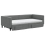 Trundle sofa bed with drawers dark gray fabric 100x200 cm by vidaXL, Beds and slatted bases - Ref: Foro24-3196638, Price: 567...