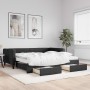 Sofá cama nido con cajones tela negro 100x200 cm de vidaXL, Camas y somieres - Ref: Foro24-3196639, Precio: 490,96 €, Descuen...