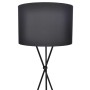 Lámpara de pie con pantalla y soporte negra de vidaXL, Lámparas - Ref: Foro24-240901, Precio: 55,72 €, Descuento: %