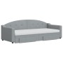 Trundle sofa bed with drawers light gray fabric 80x200 cm by vidaXL, Beds and slatted bases - Ref: Foro24-3197579, Price: 467...