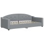 Trundle sofa bed with drawers light gray fabric 90x200 cm by vidaXL, Beds and slatted bases - Ref: Foro24-3197584, Price: 480...