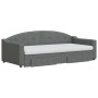 Sofá cama nido con cajones tela gris oscuro 90x200 cm de vidaXL, Camas y somieres - Ref: Foro24-3197585, Precio: 610,24 €, De...