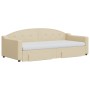 Sofá cama nido con cajones tela color crema 90x200 cm de vidaXL, Camas y somieres - Ref: Foro24-3197588, Precio: 479,99 €, De...