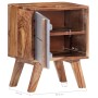 Gray Sheesham solid wood bedside table 40x30x50 cm by vidaXL, Nightstands - Ref: Foro24-286370, Price: 61,99 €, Discount: %