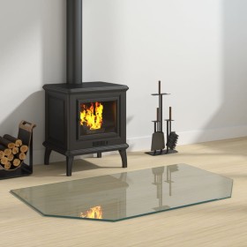 Glass plate for hexagonal fireplace 100x60 cm by vidaXL, Glass - Ref: Foro24-324136, Price: 50,29 €, Discount: %