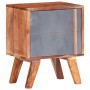 Gray Sheesham solid wood bedside table 40x30x50 cm by vidaXL, Nightstands - Ref: Foro24-286370, Price: 61,99 €, Discount: %