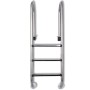 Pool ladder 3 steps 304 stainless steel 120 cm by vidaXL, Pool stairs and ramps - Ref: Foro24-90502, Price: 178,52 €, Discoun...