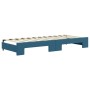 Trundle sofa bed with drawers blue velvet 80x200 cm by vidaXL, Beds and slatted bases - Ref: Foro24-3196755, Price: 486,30 €,...