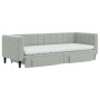 Trundle sofa bed with drawers light gray velvet 80x200 cm by vidaXL, Beds and slatted bases - Ref: Foro24-3196756, Price: 472...