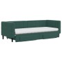 Sofá cama nido con cajones terciopelo verde oscuro 80x200 cm de vidaXL, Camas y somieres - Ref: Foro24-3196758, Precio: 497,9...