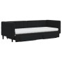 Trundle sofa bed with drawers black velvet 80x200 cm by vidaXL, Beds and slatted bases - Ref: Foro24-3196760, Price: 469,04 €...