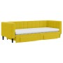 Sofá cama nido con cajones terciopelo amarillo 80x200 cm de vidaXL, Camas y somieres - Ref: Foro24-3196761, Precio: 513,75 €,...