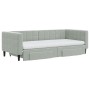 Trundle sofa bed with drawers light gray velvet 90x200 cm by vidaXL, Beds and slatted bases - Ref: Foro24-3196763, Price: 484...