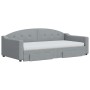 Trundle sofa bed with drawers light gray fabric 100x200 cm by vidaXL, Beds and slatted bases - Ref: Foro24-3197589, Price: 49...