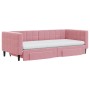 Sofá cama nido con cajones terciopelo rosa 90x200 cm de vidaXL, Camas y somieres - Ref: Foro24-3196766, Precio: 566,28 €, Des...