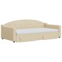 Sofá cama nido con cajones tela color crema 100x200 cm de vidaXL, Camas y somieres - Ref: Foro24-3197593, Precio: 495,92 €, D...