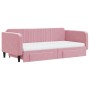 Sofá cama nido con cajones terciopelo rosa 100x200 cm de vidaXL, Camas y somieres - Ref: Foro24-3197145, Precio: 569,84 €, De...